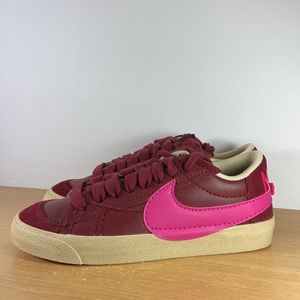 Nike Blazer Low ‘77 Jumbo Burgundy Hot Pink Size 7 Women’s Sneakers